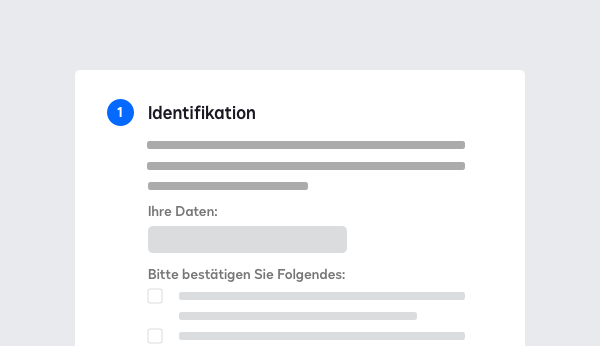 Screenshot mit Authentifizierungsmethoden für AES/QES mit DocuSign Identify